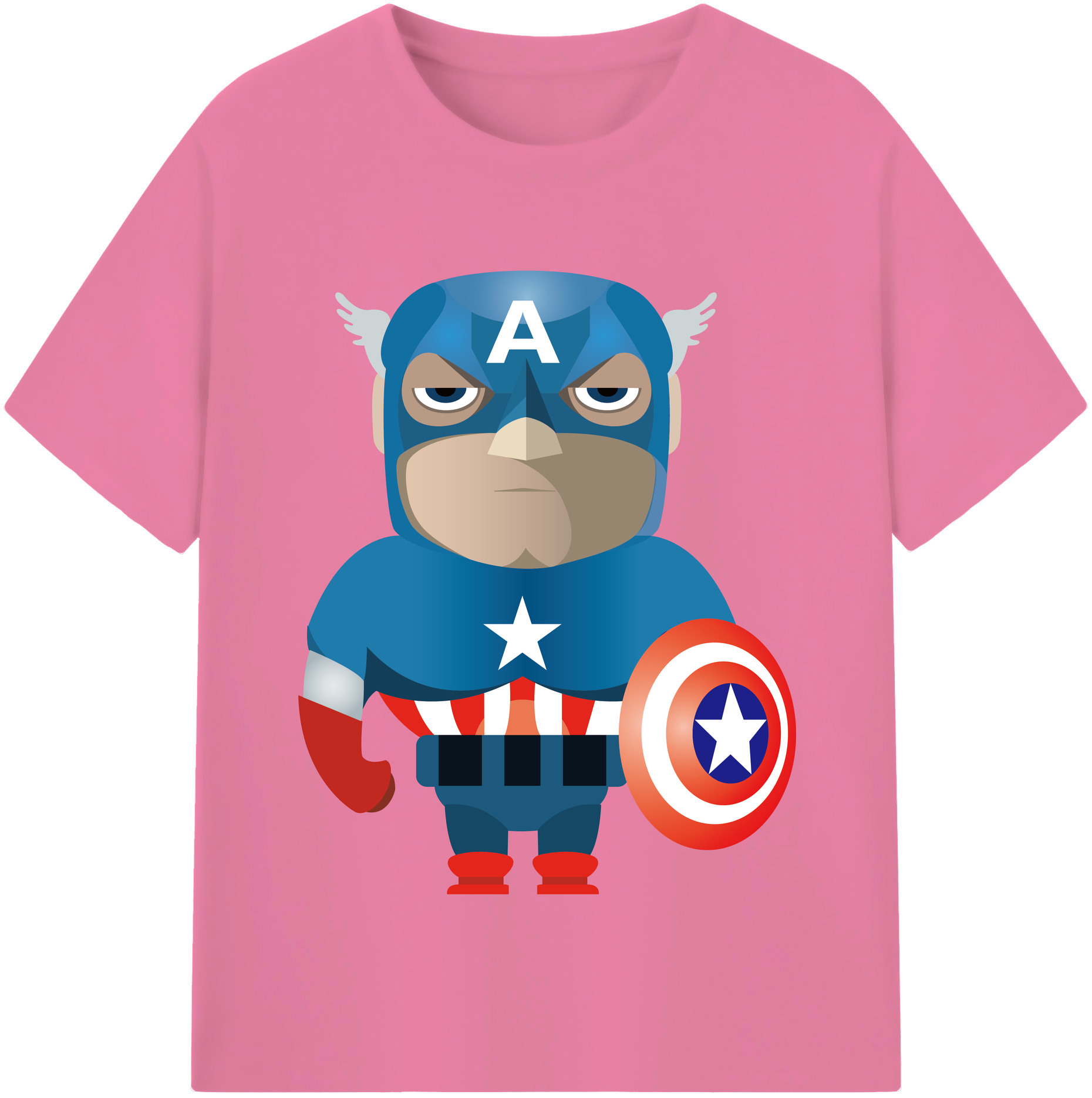 （画像用） アベンジャーズ The Avengers 綿100％半袖Tシャツ（フロントプリント）